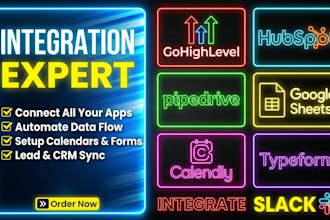integrate gohighlevel hubspot pipedrive google sheets calendly typeform slack
