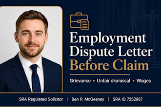 draft your UK employment dispute grievance or claim letter as a UK solicitor