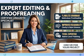 proofread, revise and edit