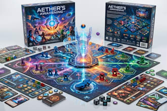 design tabletop game card game design board game design box packaging rulebook