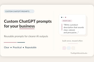 create a custom chatgpt prompt system for your business