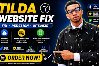 design, fix and optimize your tilda website, bugs and performance
