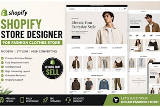 design shopify fashion store