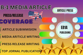write and publish uscis compliant eb1 media articles and o1 visa press coverage