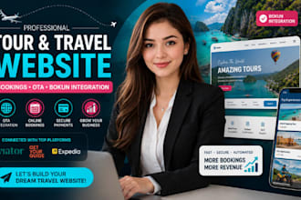 build travel tour agency website ota listing integrate bokun shopify wordpress