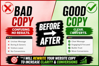 rewrite your website copy for clarity and conversions