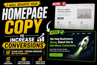 rewrite your homepage copy to increase conversions
