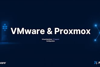 install and configure vmware or proxmox virtual machines