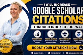 help increase google scholar citations through research and journal submission