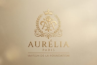 design a luxurious and elegant foundation brand logo