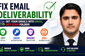 fix email going to spam, setup spf, dkim, dmarc, dns, mx records