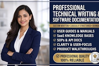 do technical writing for software documentation user guides and saas knowledge