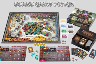 do board game design card game card illustration tarot cards tabletop rulebook