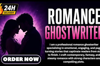 be your fiction ebook writer, romance novel, non fiction ghostwriter,