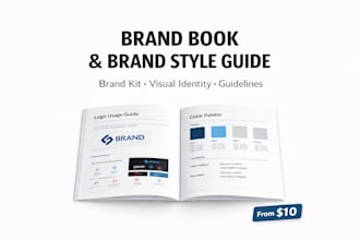 design a stunning brand style guide and complete visual identity manual