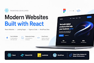 create react website, figma to code, wordpress site