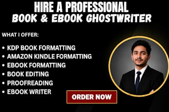 edit, proofread and format your fiction book and ebook