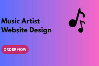 design a modern music website for artists and bands