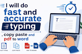 fast typing copy paste work and pdf to word