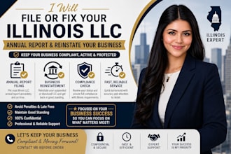 file or fix your illinois llc annual report and reinstate your business as CPA