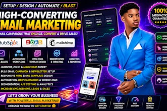 bulk cold hubspot zoho email marketing campaign automation template design blast