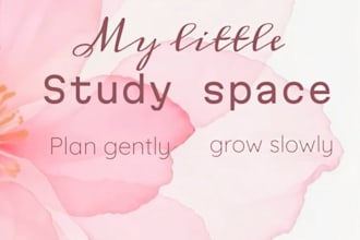 design a personalised aesthetic study planner