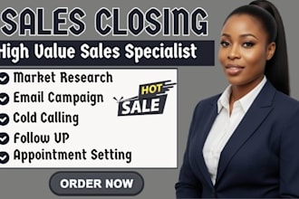 be your b2b sales closer salesperson sales representative b2b construction leads