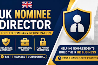 provide UK nominee director service for ltd company registration