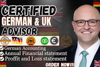 prepare german annual financial statement, accounting, profit  loss statement