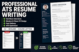 write and design a professional ats resume and CV