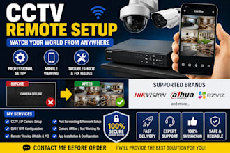 provide fast remote cctv installation and troubleshooting