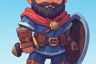 draw 2d game character or 2d game character