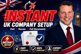 quickly register UK ltd company with instant setup service