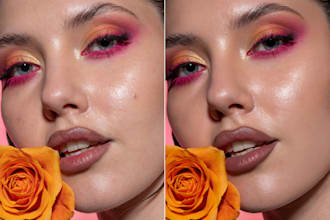 do natural high end beauty headshot retouching
