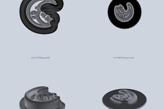 design a professional custom stl file for 3d printing, polymer clay or jewelry
