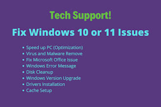 fix or repair computer laptop and windows 11 issue remotely