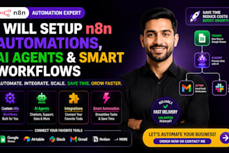 setup n8n automation, n8n workflows, ai agents, integrations, smart automation