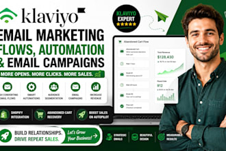 setup klaviyo email flows shopify email automation  abandoned cart emails