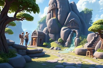 design 2d,3d game environments, assets