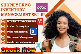 setup shopify erp odoo erp netsuite katana fishbowl zoho inventory skulabs veeqo