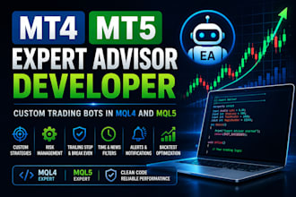code mt4 and mt5 expert advisors and trading bots