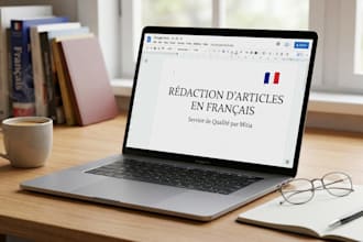 write high quality articles and blog posts in french