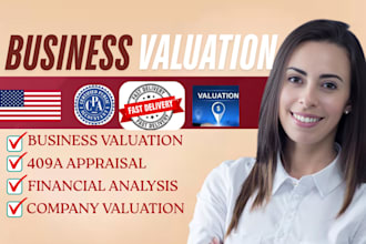 do business valuation, company valuation, dcf and financial analysis