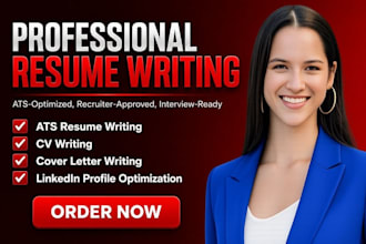 provide professional resume writing, cover letter and linkedin services
