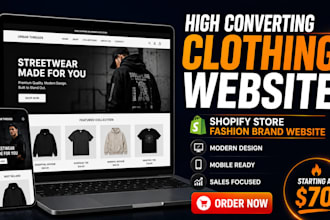 design clothing website fashion store clothing store shopify