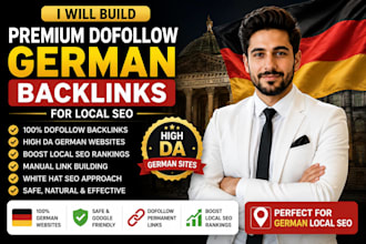 build premium dofollow german backlinks for local SEO