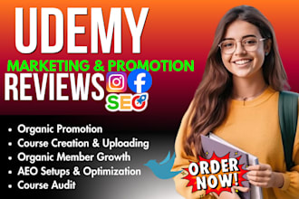do udemy course marketing, member growth, course creation aeo