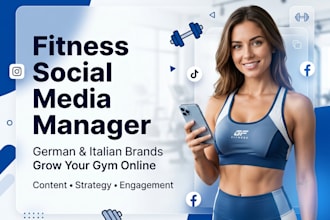 german italian fitness gym and workout brand social media media manager