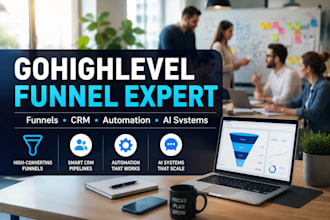 ghl website build gohighlevel sales funnel CRM automation aichatbot landing page
