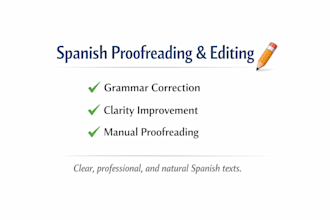 proofread and improve your spanish text